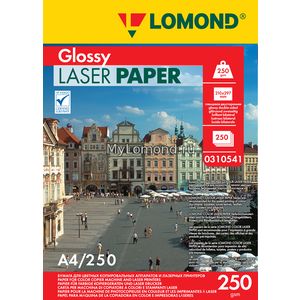 арт. 0310441 Бумага глянцевая двухсторонняя Lomond Ultra DS Glossy 250 г/м2 формата А4, 150 листов для цветных лазерных принтеров